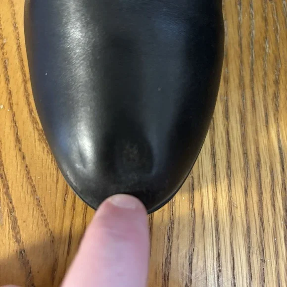 Michael Kors Women's Black Leather Knee‎ High Zipper Riding Boots Size 7 M - Picture 11 of 11